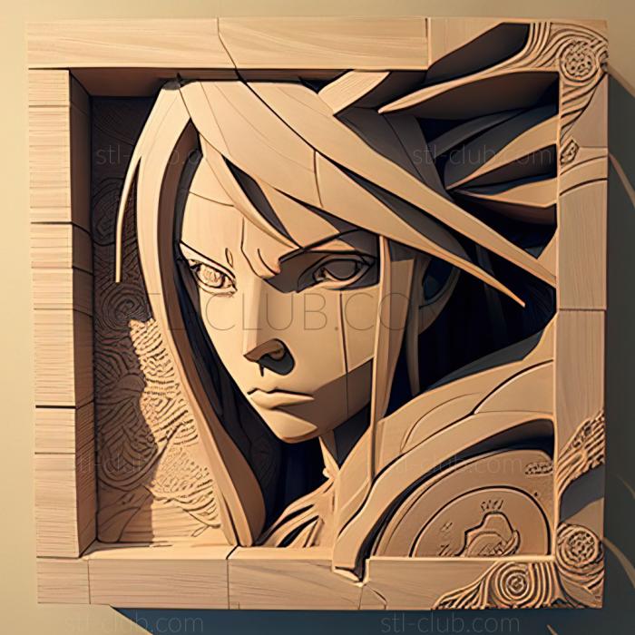 3D model Ino Yamanaka Narutofrom ANIME (STL)